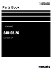 Komatsu S4D105-2C Engine Parts Catalog Manual Sn 19078-UP. Fixed Price $149.00.