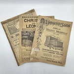 Set Of 3 Antique H. Leonard & Sons Grand Rapids Michigan Catalogs 1899-1901 /cb. Fixed Price $95.00.