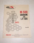 Vintage Original Melroe Bobcat M-500 Parts Catalog 1967. Fixed Price $25.00.
