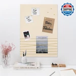 Navaris 20X28" Velvet Fabric Bulletin Board Wall Mount Memory Pin. Fixed Price $54.97.