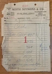 1914 Letterhead Tennessee Nashville Keith Simmons & Company Hardware Supplies. Fixed Price $7.00.