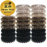 Reazana 27 Pieces Coil Hair Ties Spiral 1.6 Inch, Ombre Black. Fixed Price $10.49.