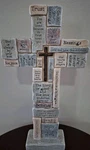 Roman Crossword 12.5"H. Table (46420). Fixed Price $14.99.