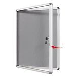 Swancrown Enclosed Bulletin Lockable Noticeboard Case With Aluminium Fr.... Fixed Price $69.78.