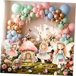 Honoson Pcs Large 24" X 32" Fairy Cardboard Cutouts, Party Flower. Fixed Price $65.75.