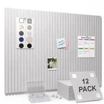 Smarpau 48X36 Large Cork Board Bulletin 12 Wall Tiles W/ Pushpins, Light. Fixed Price $51.18.