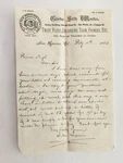 1884 Antique Globe Silk Works New Haven Ct Letterhead Gildersleeve Shipbuilding. Fixed Price $145.00.