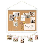 Amusight Double-sided Cork Board For Wall, 16"X12", 1PCS. Fixed Price $20.41.