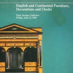 Sothebys Auction Catalog English Continental Furniture Decor 4669Y Clocks 1981. Fixed Price $41.24.
