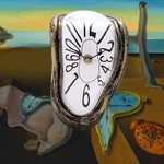 Lafocuse Silent Melting Clock Antique Gold Salvador Dali Watch Melted S.... Fixed Price $26.91.