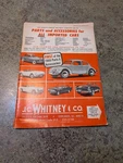 Original Vintage 1968 Jc Whitney Imported Car Parts Catalog. Fixed Price $35.00.