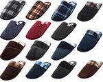 Norty Mens Slip-on Indoor Outdoor Scuff Slippers Faux Suede/fleece/ribbed Knit. Fixed Price $10.99.