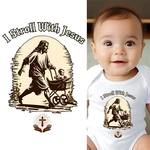 Baby Bodysuit - Stroll With Jesus Christian Clothes For Boys And Girls. Fixed Price $14.99.