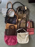 Large Lot Of Coach Purses Wallets Handbags, Dooney & Bourke, Michael Kors. Fixed Price $625.00.