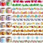 Geyee 12 Rolls 394 Ft Holiday Bulletin Borders Seasonal Board.... Fixed Price $45.39.