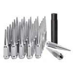 Dynofit 9/16-18 Chrome Spike Lug Nuts, 32 Piece Set With Socket Key. Fixed Price $104.99.