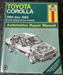 Toyota Corolla 1984-1992 Front Wheel Dr Models Haynes Repair Manual 92035. Fixed Price $14.99.