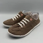 Vionic Beach Pismo Sneakers Women 11 Brown Canvas Slip Orthotic Euc. Fixed Price $40.61.