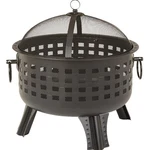 27 Inch Steel Round Lattice Fire Pit Durable Patio Outdoor Tool. Fixed Price $192.73.