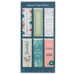 Christian Art Gifts Magnetic Scripture Bookmark Set Regular, Floral Garden. Fixed Price $8.99.