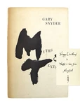 Gary Snyder / Myths & Texts Inscribed By Marshall Clements 1ST Edition 1960. Fixed Price $94.00.