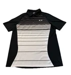 Oakley Hydrolix Golf Polo Shirt Men Regular Stretch Jersey Sport Black White. Fixed Price $27.90.