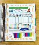 Fitness/sleep/water/food Log Dashboard Insert For Use With Erin Condren Planner. Fixed Price $12.39.