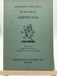 Parke-bernet Catalog: Robinson Trust Collection AMERICANA-1969. Fixed Price $20.00.