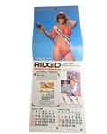 Vintage Ridgid Tools 50TH Anniversary Edition Pin Up Calendar 1985-86 Ridge. Fixed Price $43.50.