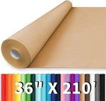 36"X2520" Brown Kraft Paper Roll - Wrapping, Craft, Bulletin Board, Packing, Art. Fixed Price $44.99.