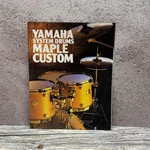 Yamaha Maple Custom System Drums Brochure Vintage Catalog Japan Printed. Fixed Price $25.00.