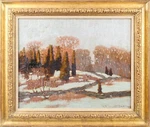 Robert Emmett Owen (american, 1878-1957) Impressionist Winter Landscape. Fixed Price $1200.00.