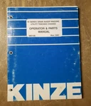 Kinze Operator & Parts Manual M0158 40 Series Grain Auger Wagons 5/97 1J-3089-M2. Fixed Price $10.00.