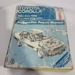 Haynes Toyota Corolla 1984-1992 Repair Manual Front Wheel Drive Models 92035. Fixed Price $8.24.
