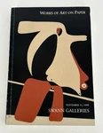 Swann Galleries Works Of Art On 1999 Catalog Paperback Book. Fixed Price $21.00.