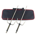 Octagon Metal Martial Arts Sai (silver, 21"&CASE). Fixed Price $61.25.