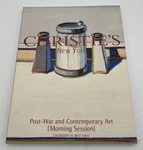 Christies Post War Contemporary Art Auction Catalog 15 May 2003. Fixed Price $14.95.