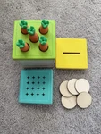 Lovevery Coin Bank Carrot Drop Box Wood Toy Montessori From Babbler Kit Complete. Fixed Price $27.99.