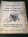 Original Allis-chalmers Gleaner Corn Head TM-284 Operator Manually. Fixed Price $19.95.