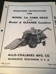 Original Allis-chalmers Gleaner Corn Head TM-284 Operator Manually. Fixed Price $19.95.