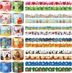 Geyee 12 Rolls 394 Ft Holiday Bulletin Board Borders Seasonal Multicolor. Fixed Price $42.99.