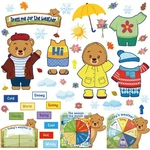 Gilprop 58 Pcs Weather Bulletin Board Set Classroom Decor 12X8" Cute Animal. Fixed Price $27.18.