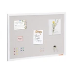 Vevor 36"X24" White Cork Board With Linen Surface Wall-mounted Bulletin. Fixed Price $29.99.