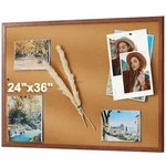 Starhali 24X36 Inch Cork Bulletin Board For Wall With Rich Walnut Wood Frame. Fixed Price $56.94.