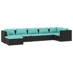 Patio Lounge Set Outdoor Sectional Sofa Table Garden Poly Rattan Vidaxl. Fixed Price $512.99.