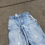 Vintage Carhartt Denim Double Knee Pants Men's 29X29 B73 Dst Workwear Jeans Blue. Fixed Price $99.99.