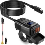 Extractme Motorcycle Usb Charger, 6.8A Quick 3.0 Dual Phon. Fixed Price $24.35.