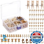 600 Pcs Decorative Push Pins Wood Brown Thumb Tacks Types Cute Clips. Fixed Price $41.94.