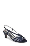 David Tate Refined - Navy Satin Size 8.5N. Fixed Price $16.99.