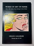 Works Of Art Paper 1997 Swann Galleries Reference Auction Catalog Drawings. Fixed Price $19.99.